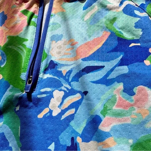 Walter Hagen Performance Suncover Floral Golf Polo Woman S Long Sleeve UPF 50+ - Picture 6 of 8